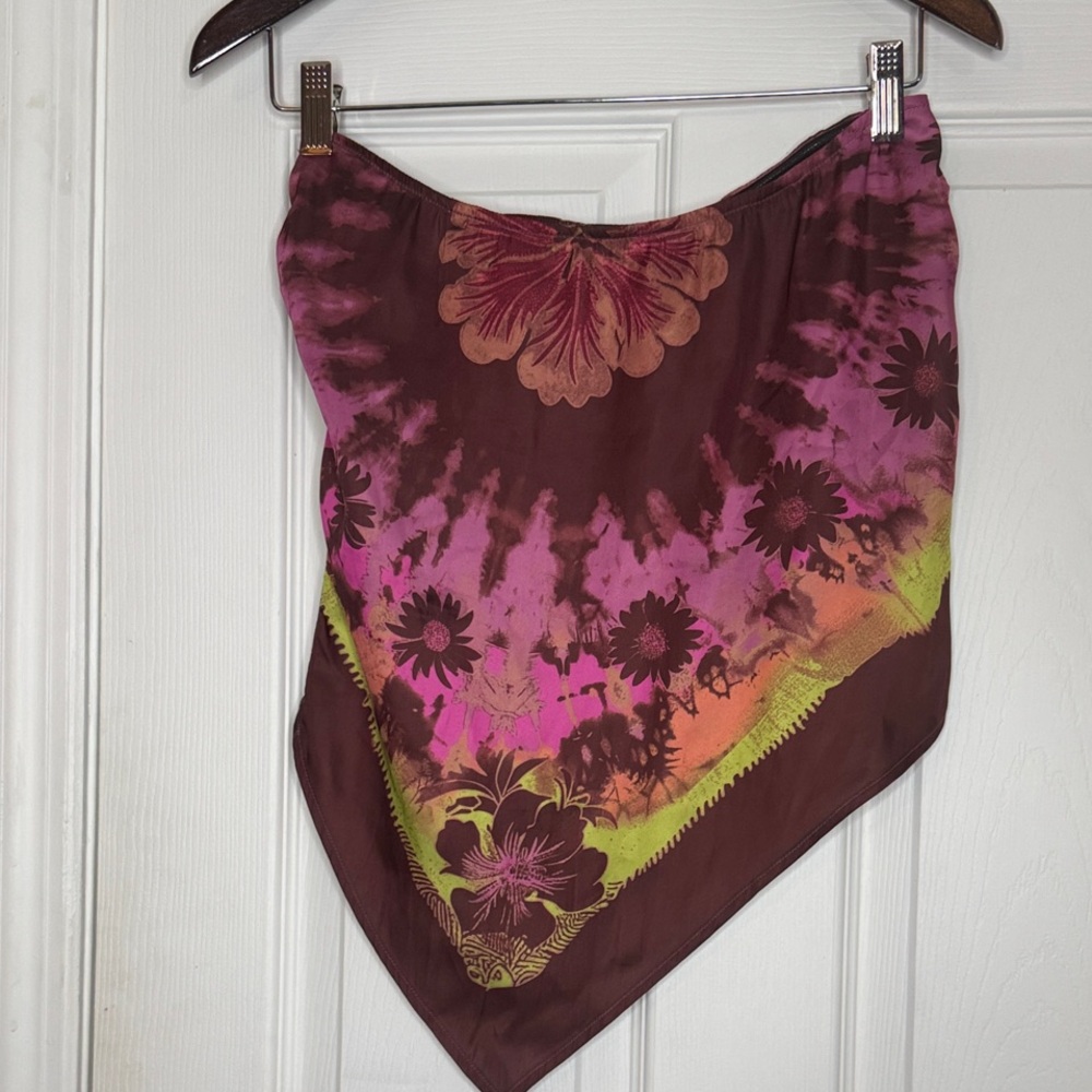 Free People Multicolor Floral Crop Top